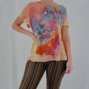 Westbound Women's Vintage Floral Short Sleeve Top Size Medium